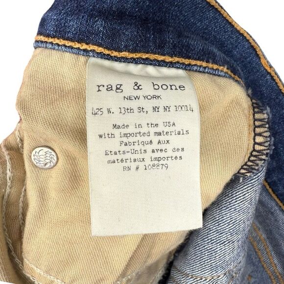 |EUC| RAG & BONE Denim Cropped Asymmetrical Hem Jeans - Picture 8 of 9